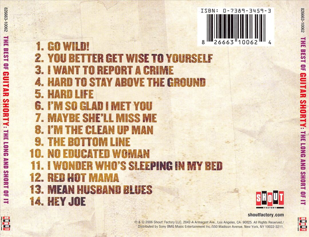 Best of Guitar Shorty cover art