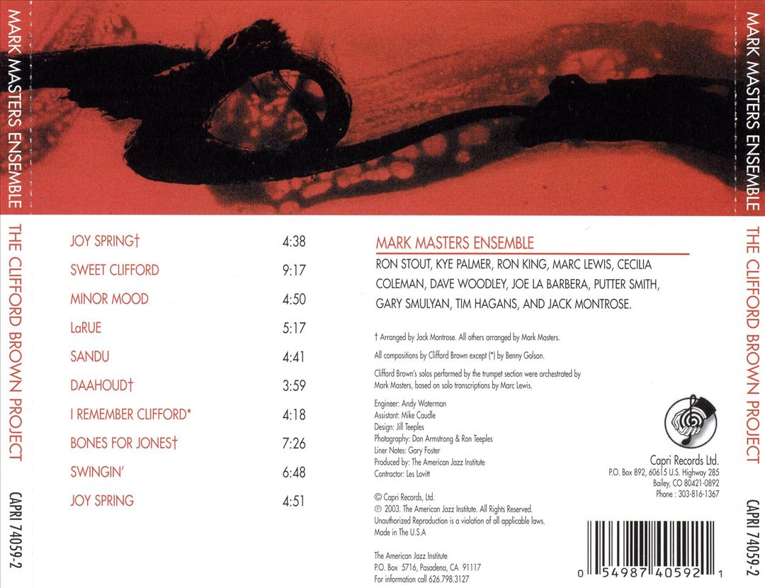 Clifford Brown Project cover art