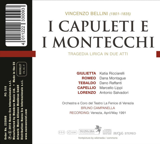 Bellini: I Capuleti e i Montecchi cover art