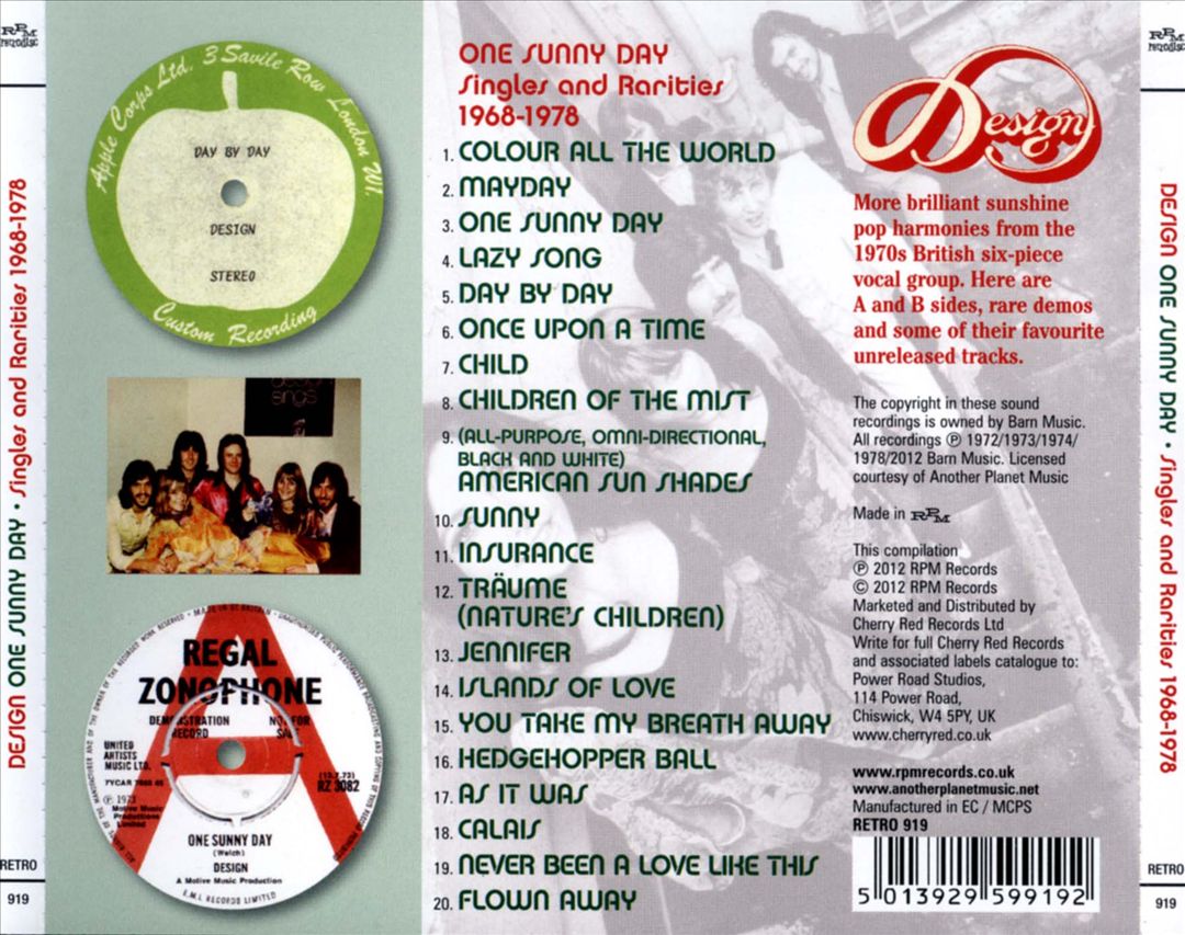 One Sunny Day: Singles & Rarities 1968-1978 cover art