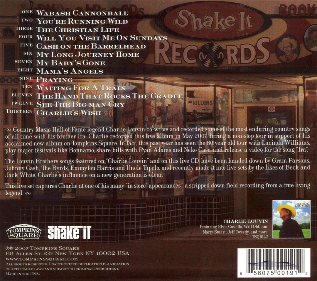 Live at Shake It Records cover art