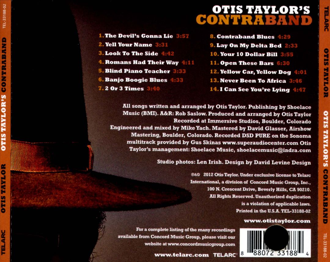 Otis Taylor's Contraband cover art