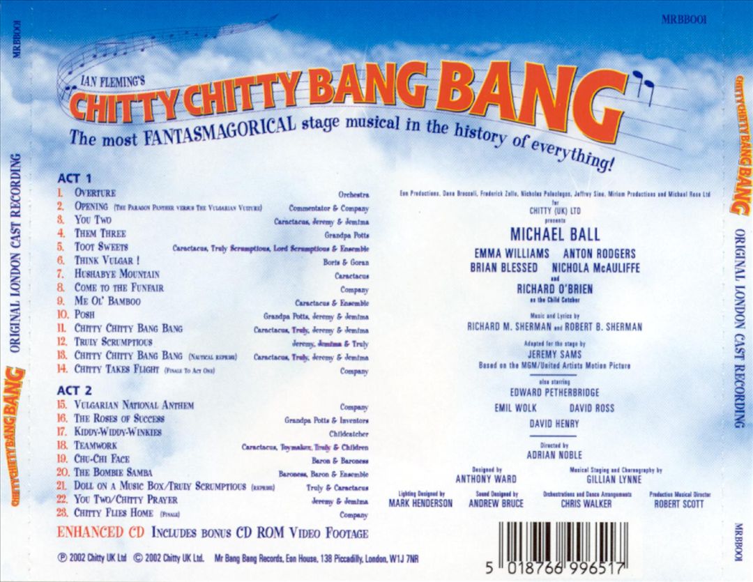 Chitty Chitty Bang Bang [Original Cast Recording] cover art