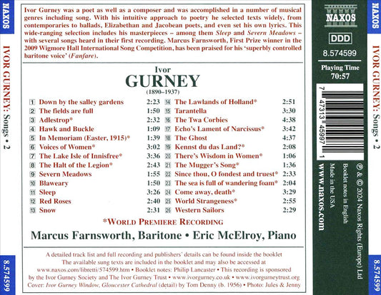 Gurney: Songs, Vol. 2 cover art