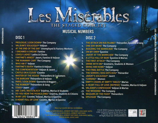 Les Miserables: The Staged Concert [The Sensational 2020 Live Recording] cover art