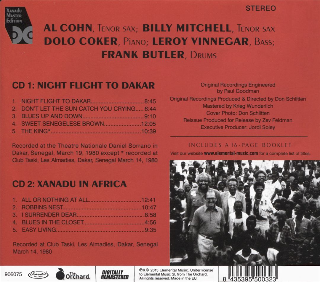 Xanadu in Africa/Night Flight to Dakar cover art