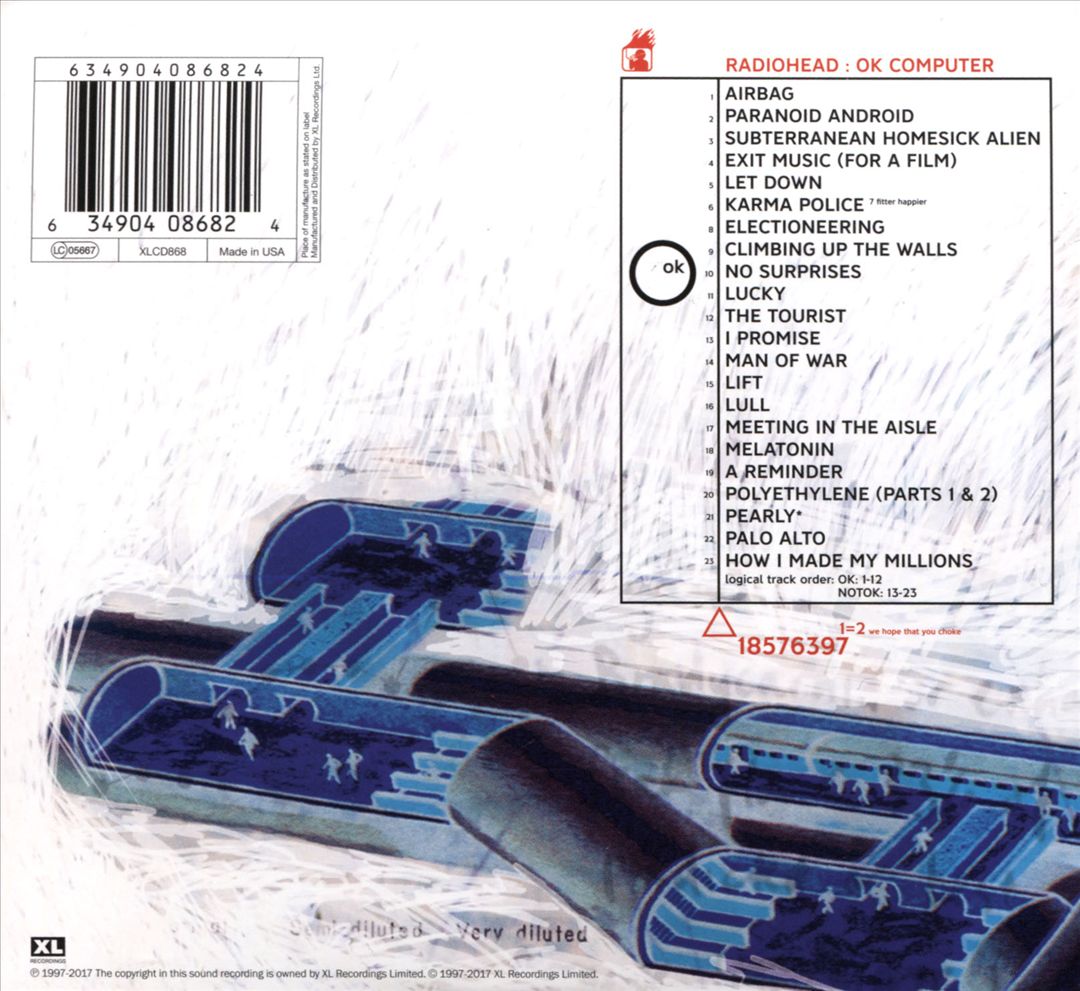 OK Computer: OKNOTOK 1997 2017 [2 CD] cover art