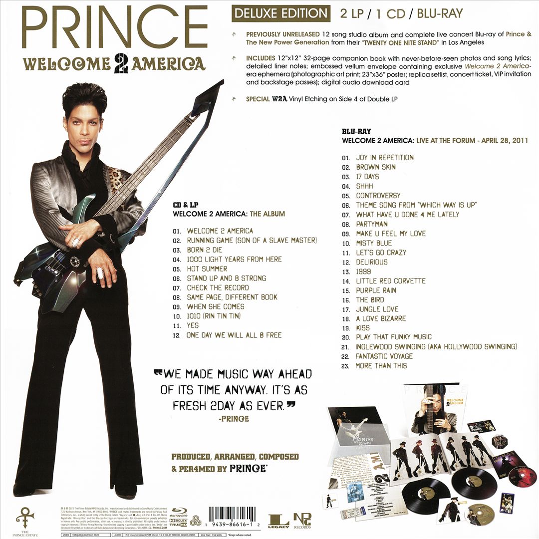 Welcome 2 America [Deluxe Version] [CD/2LP/Blu-Ray] cover art