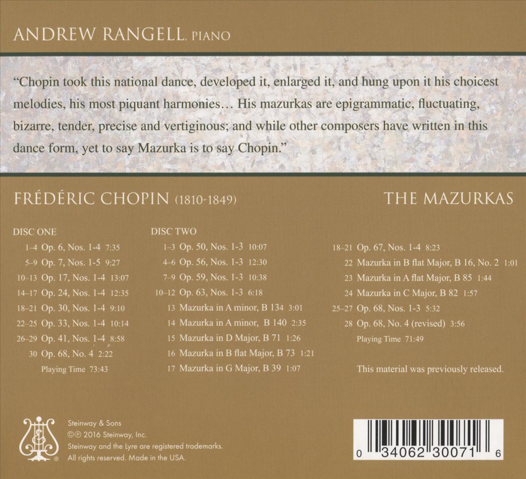 Chopin: The Complete Mazurkas cover art