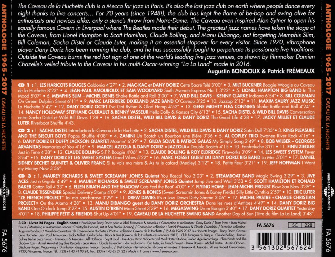 Anthologie Caveau de la Huchette cover art