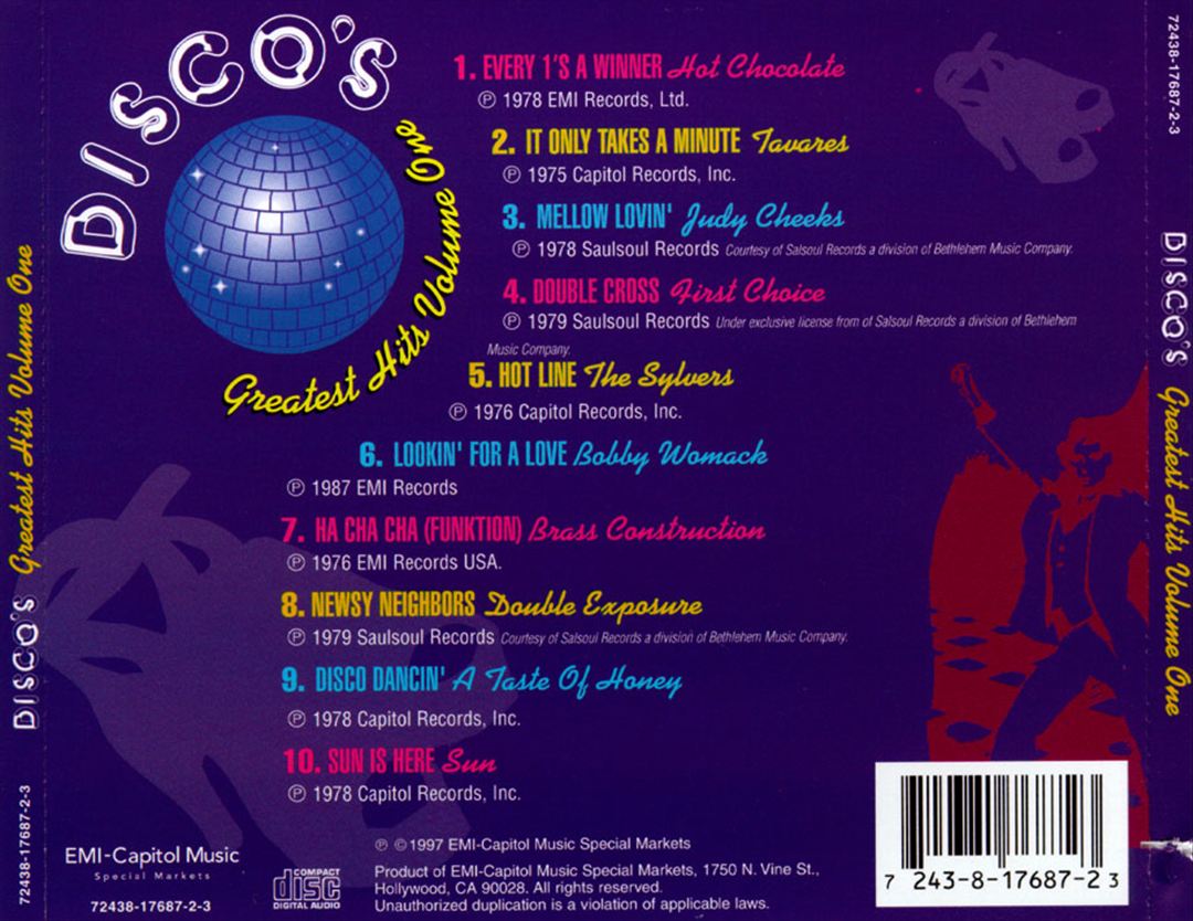 Disco's Greatest Hits, Vol. 1 cover art