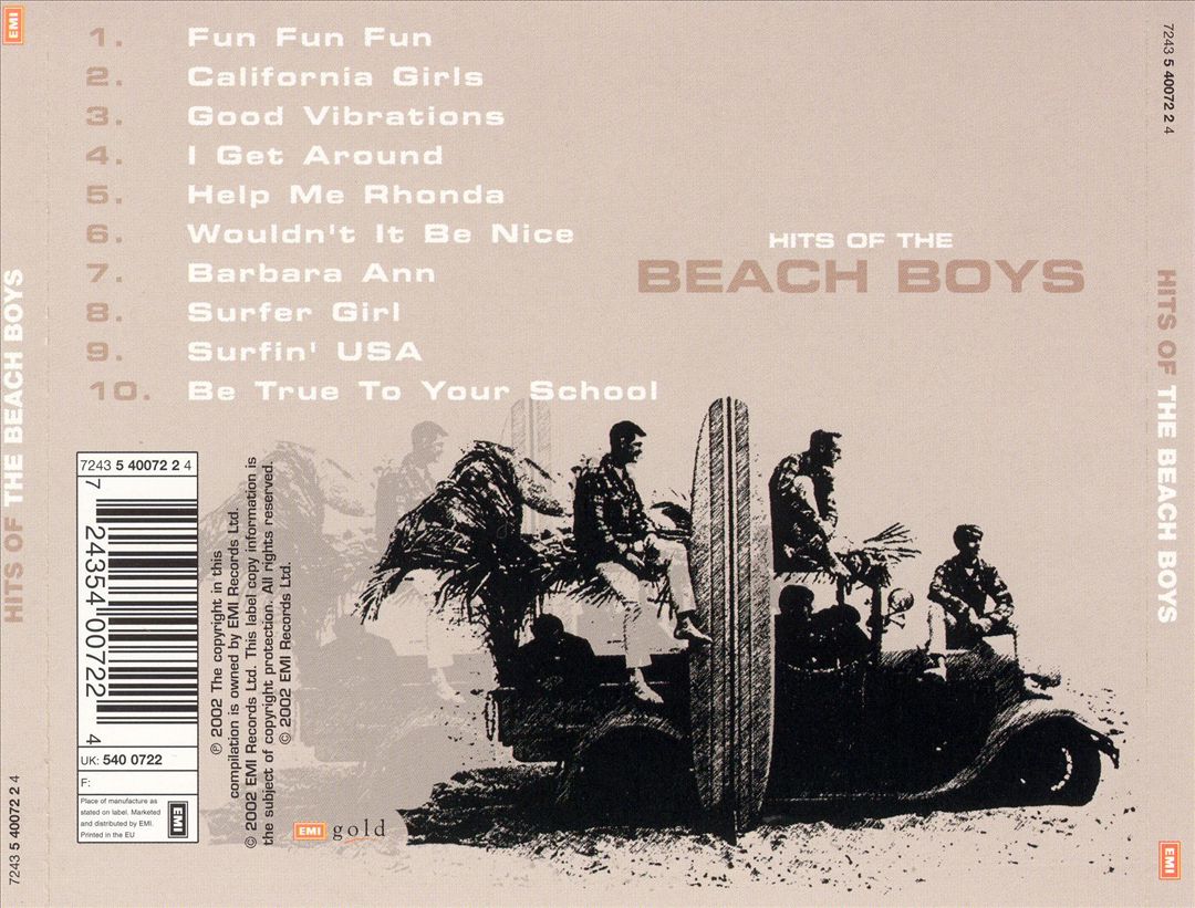 Hits of the Beach Boys cover art