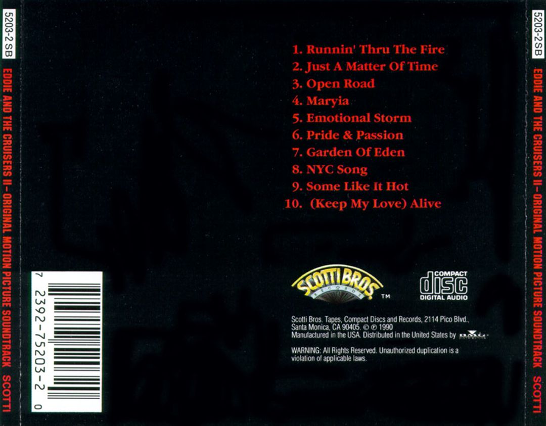 Eddie & the Cruisers 2: Eddie Lives! cover art