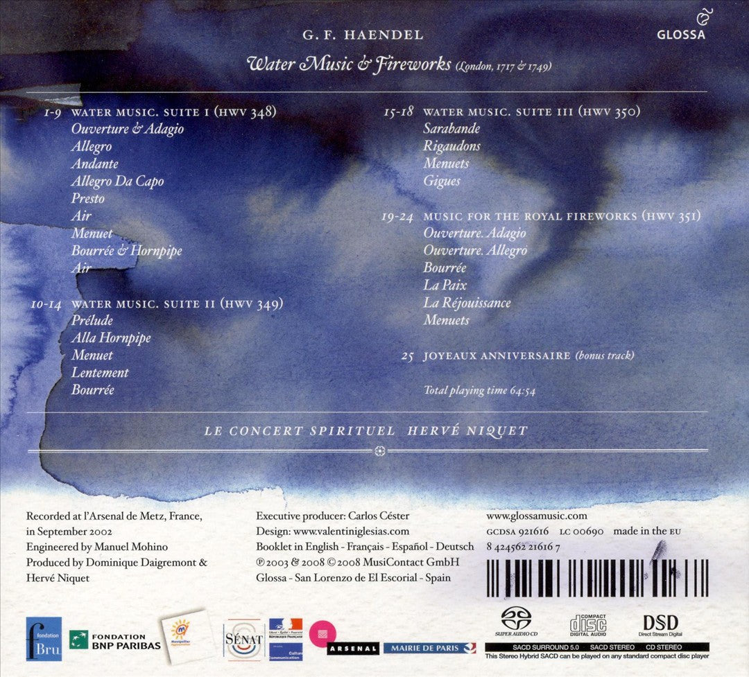 Georg Friedrich Haendel: Water Music & Fireworks cover art