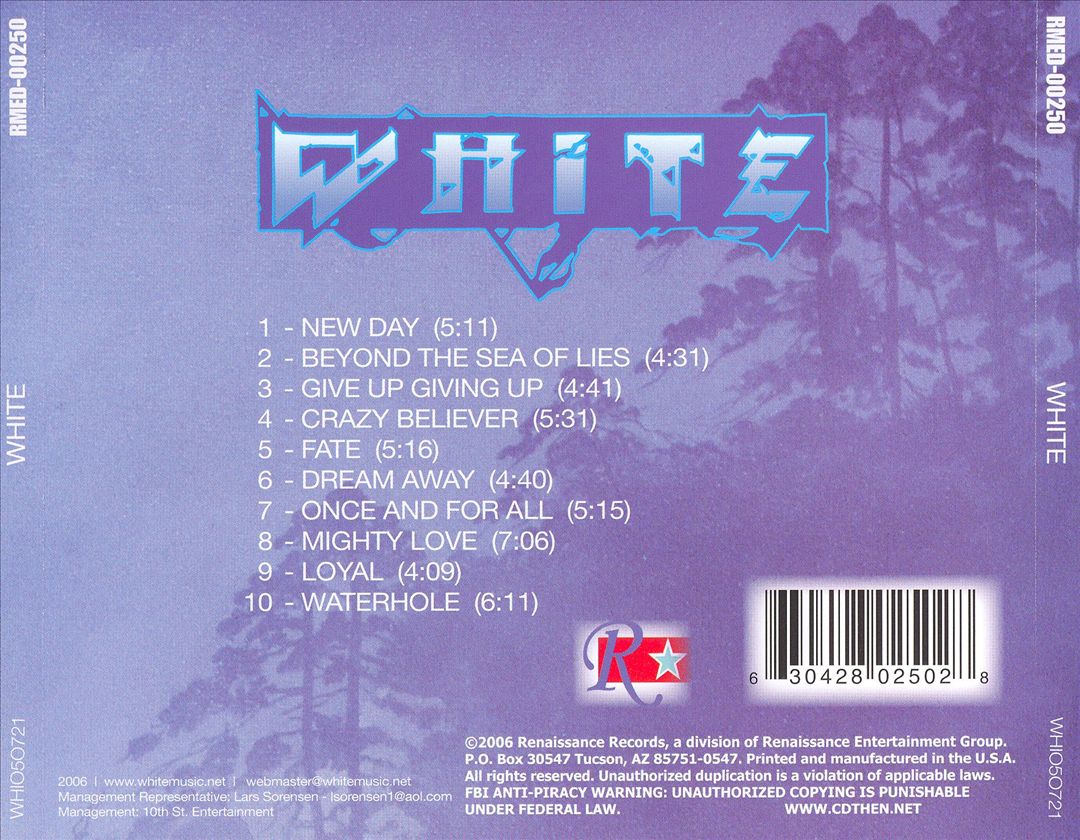 White cover art