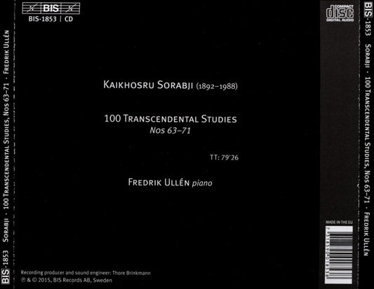 Kaikhosru Sorabji: 100 Trancendental Studies, 63-71 cover art