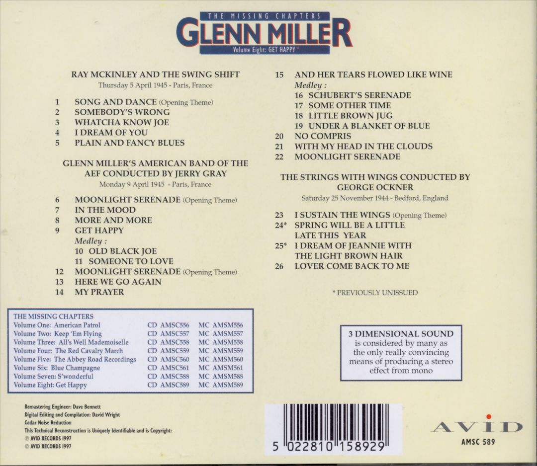 Missing Chapters, Vol. 8: Get Happy cover art