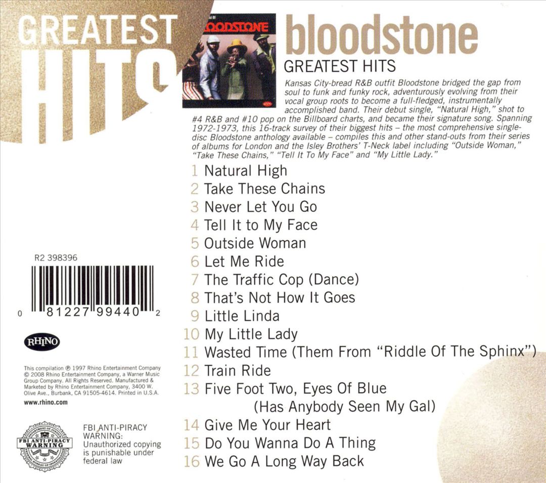 Very Best of Bloodstone cover art