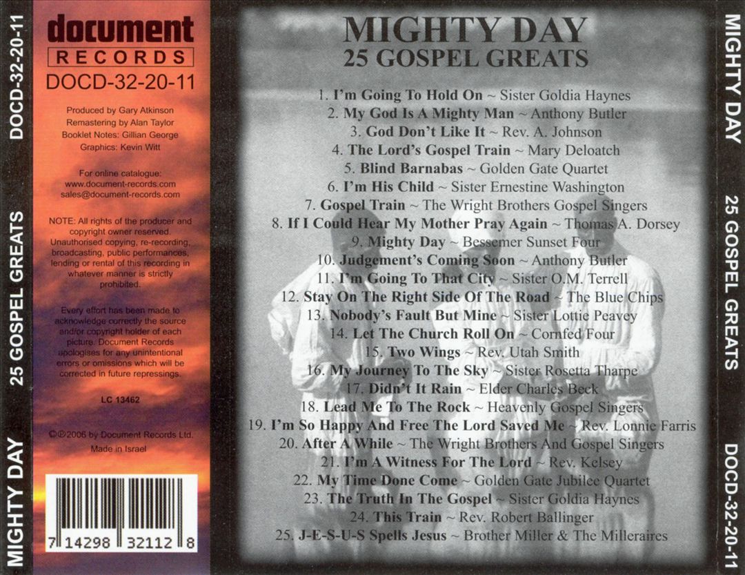 Mighty Day: 25 Gospel Greats cover art