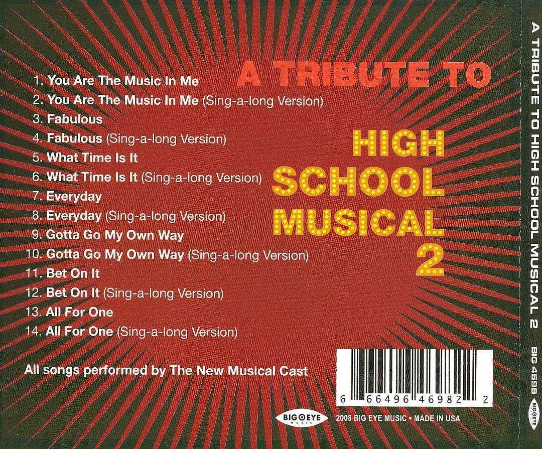Tribute to High School Musical 2 cover art