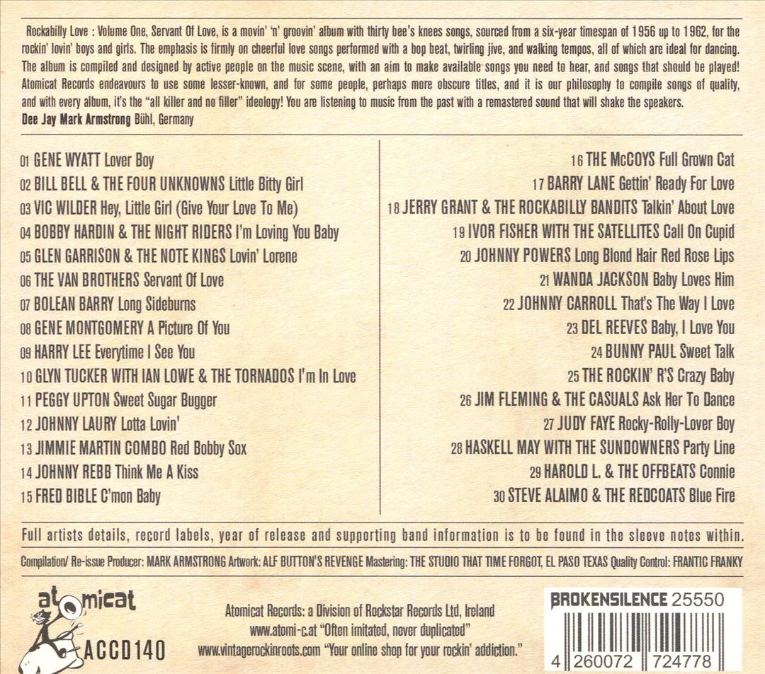 Rockabilly Love Vol.1 - Servant Of Love cover art