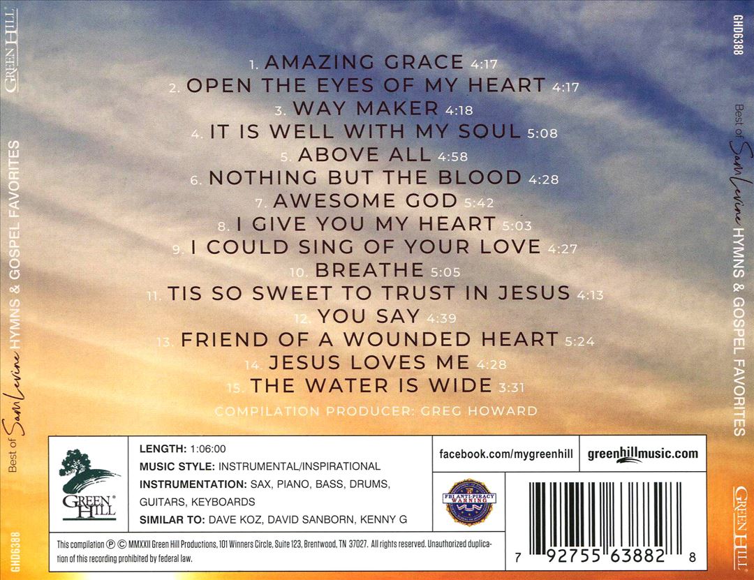 Best of Sam Levine: Hymns & Gospel Favorites cover art