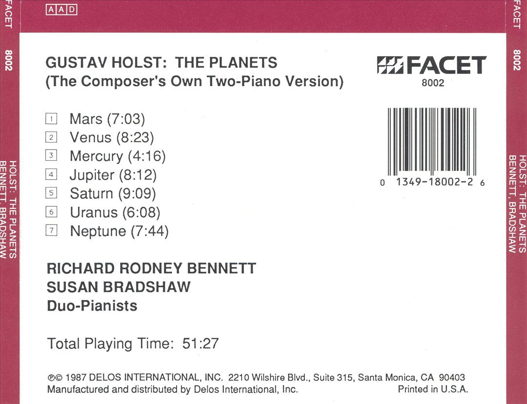 Holst: The Planets cover art