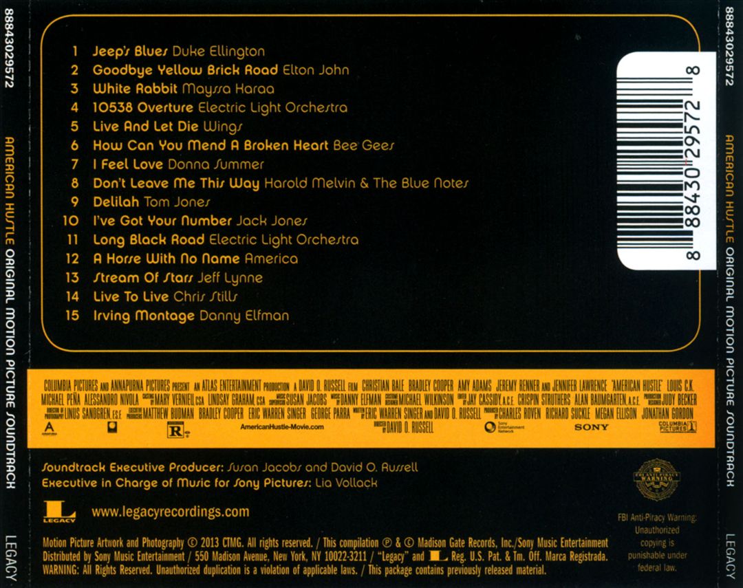 American Hustle [Original Motion Picture Soundtrack] cover art