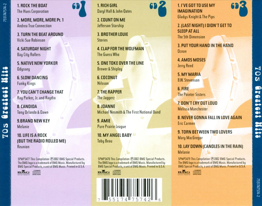 70s Greatest Hits cover art