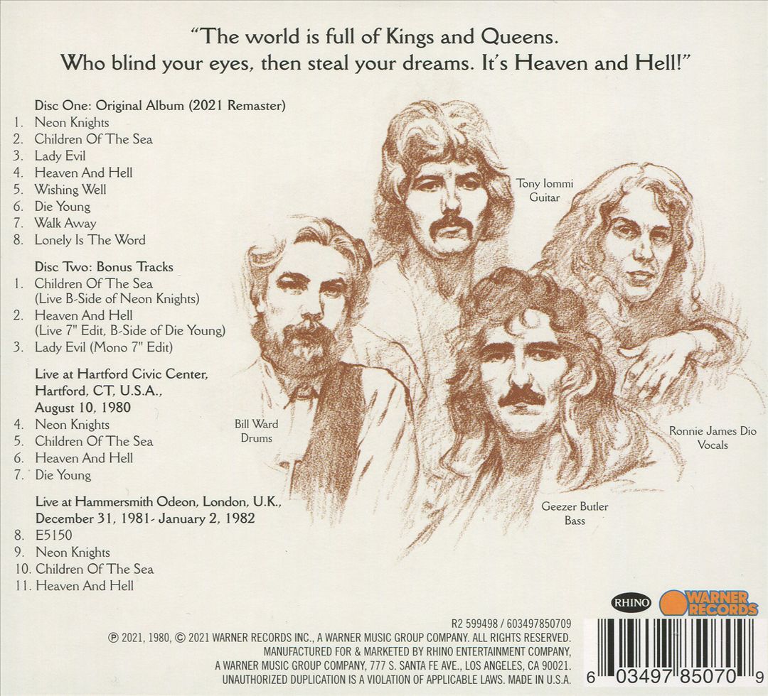 Heaven and Hell [2021 Deluxe Edition] cover art
