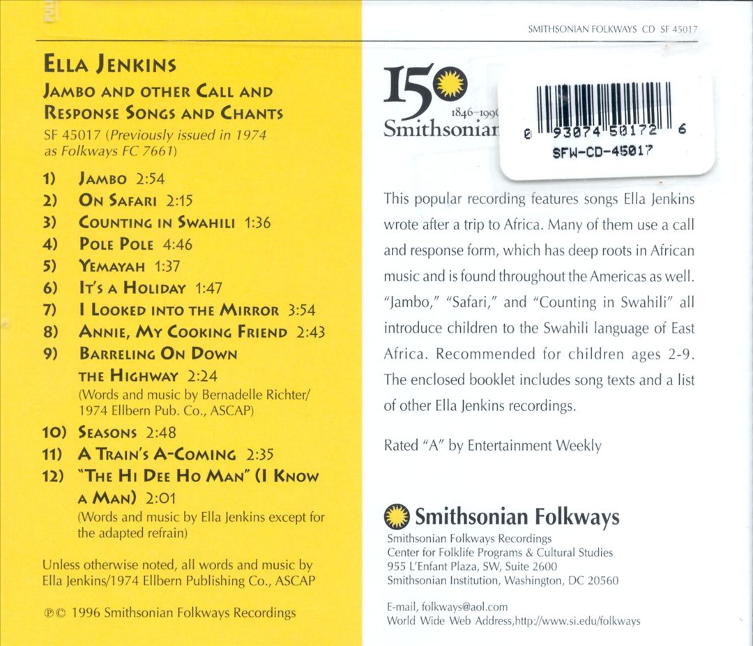 Jambo and Other Call and Response Songs and Chants cover art