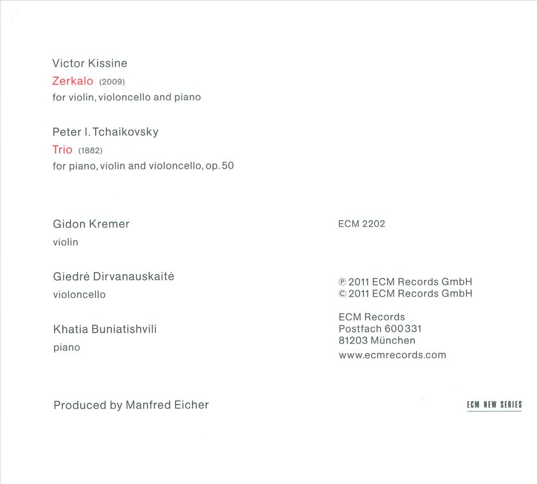 Peter I. Tchaikovsky, Victor Kissine: Piano Trios cover art