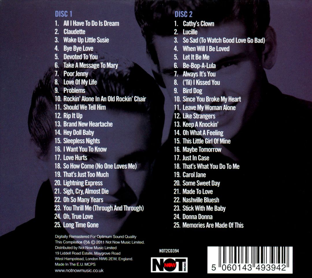 Essential Everly Brothers [Not Now] cover art
