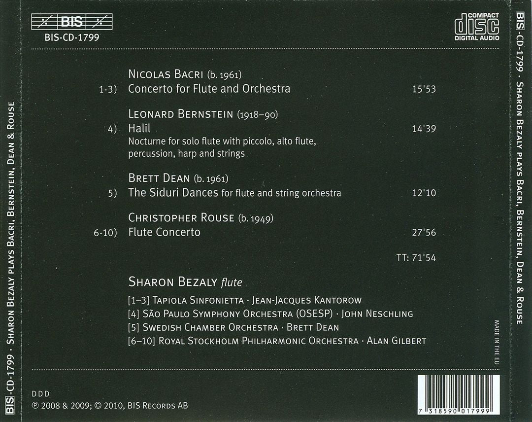 Sharon Bezaly plays Bacri, Bernstein, Dean & Rouse cover art