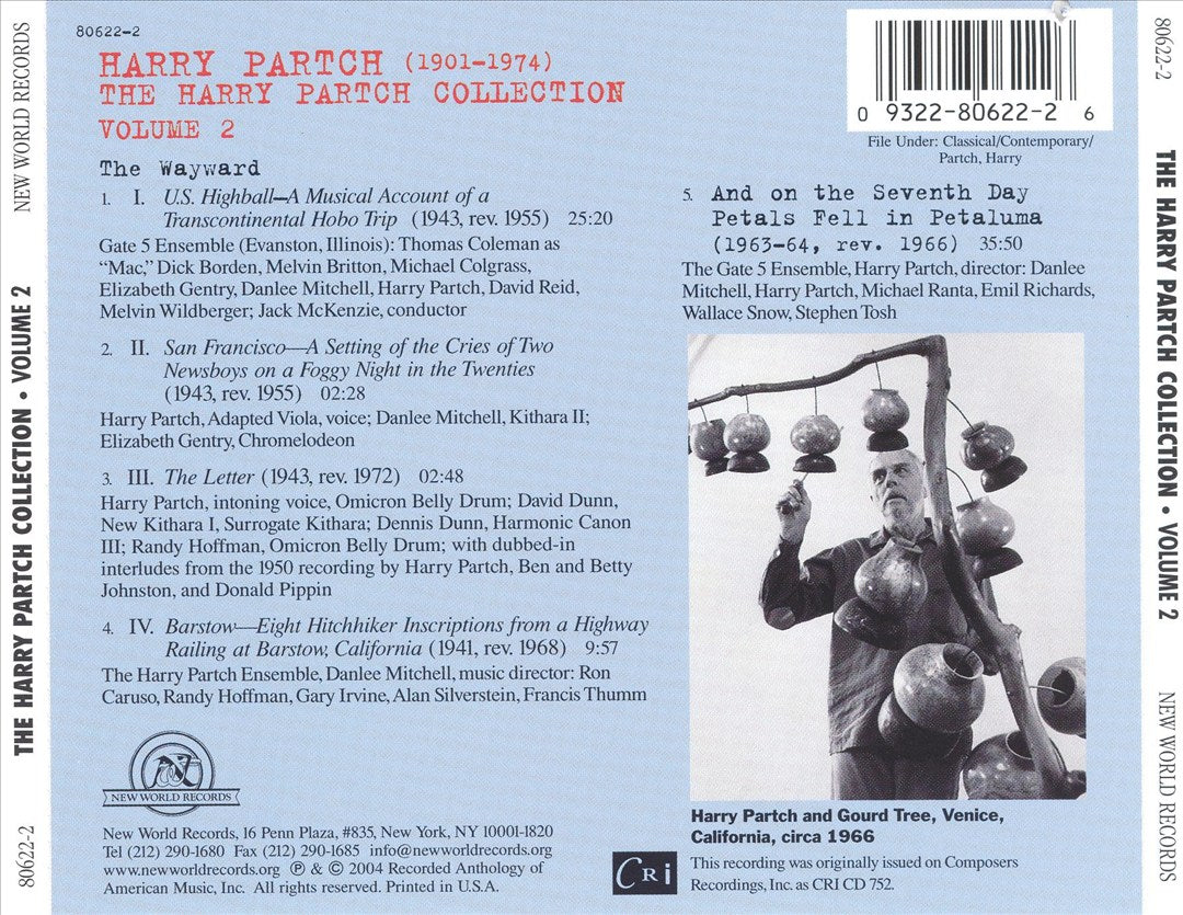The Harry Partch Collection, Vol. 2 cover art