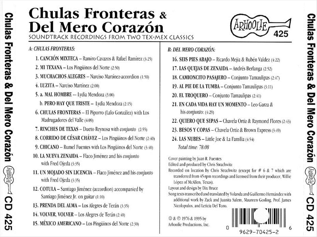Chulas Fronteras & Del Mero Corazon cover art