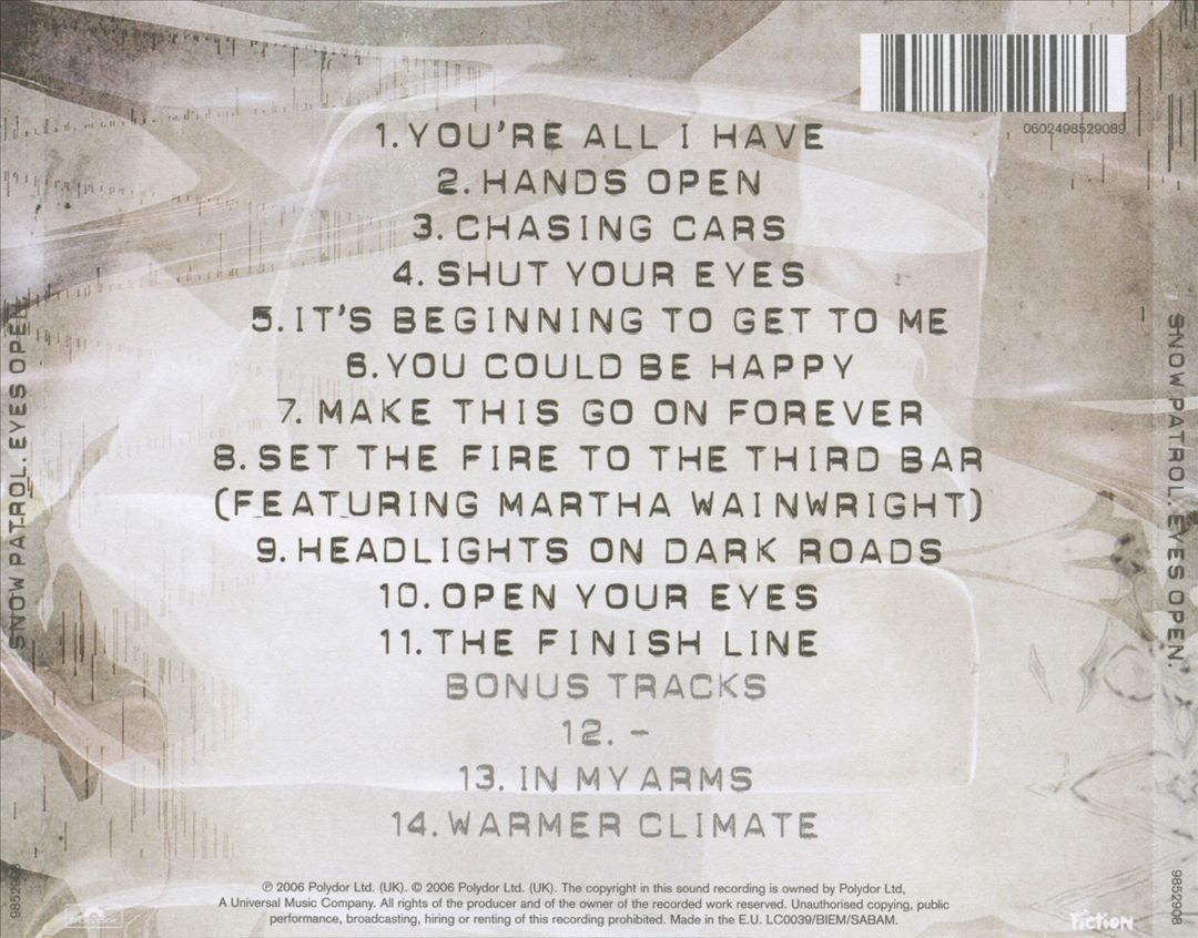 Eyes Open [UK Bonus Tracks] cover art