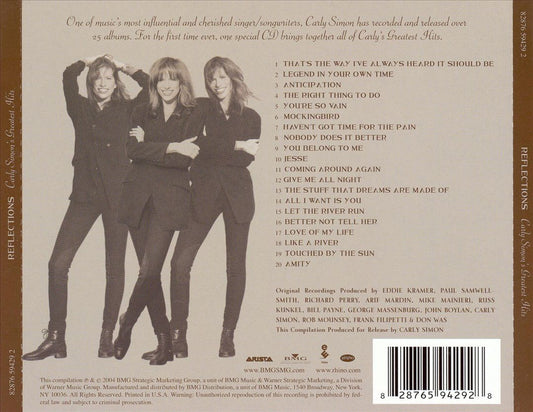 Reflections: Carly Simon's Greatest Hits cover art
