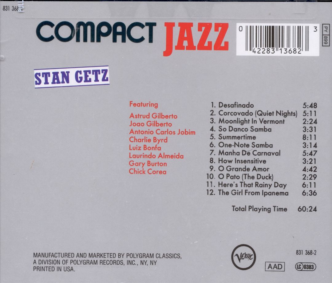 Walkman Jazz: Stan Getz cover art