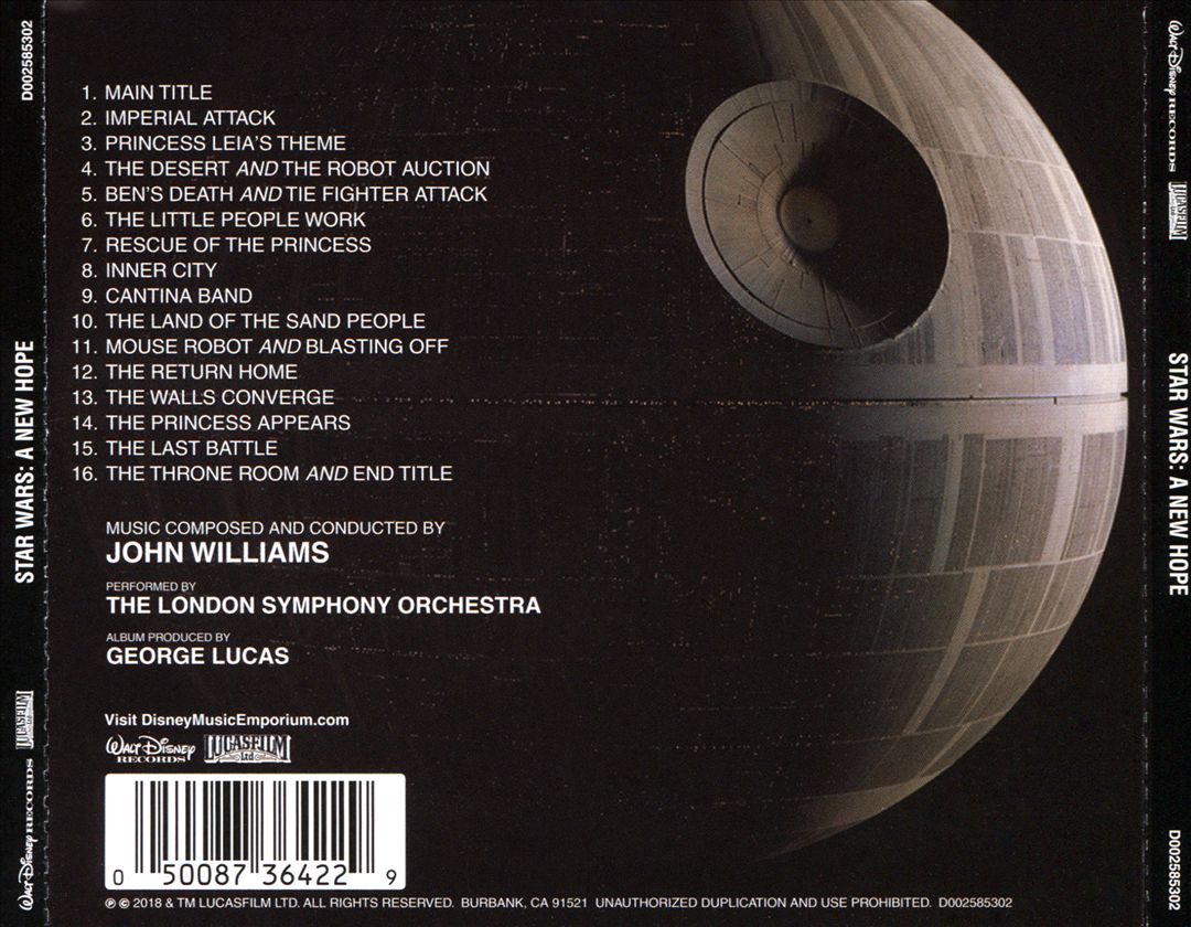 Star Wars: Episode IV - A New Hope [Original Motion Picture Soundtrack] cover art