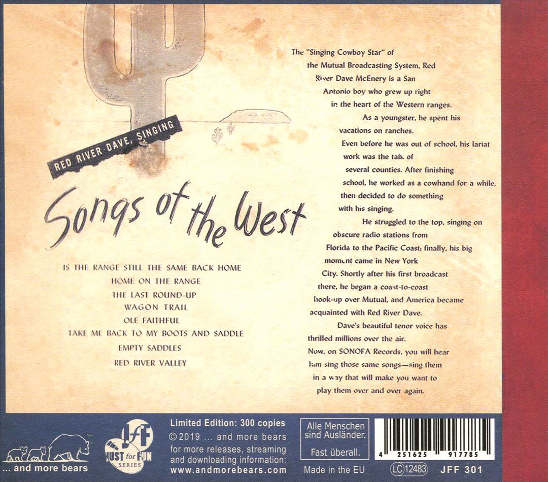 Songs of the West cover art