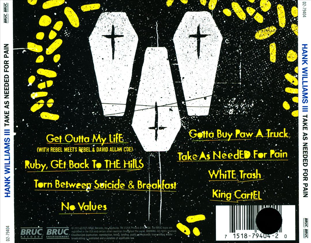 Take as Needed for Pain [LP] cover art