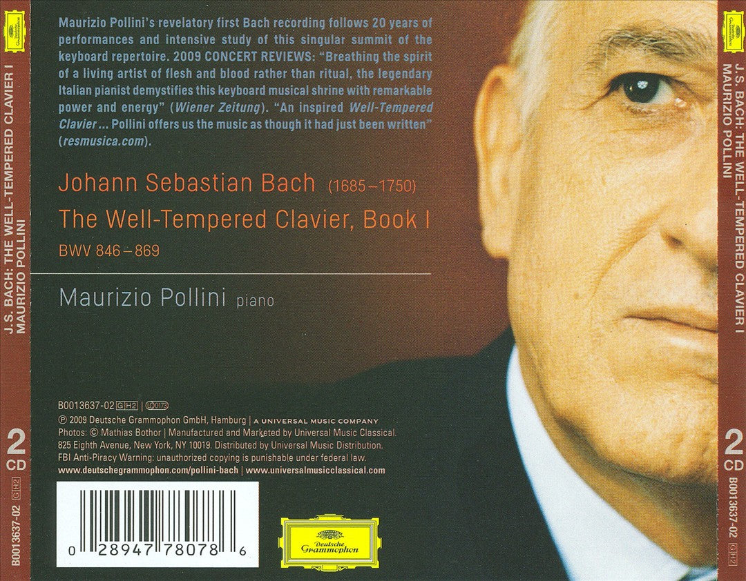 Bach: The Well-Tempered Clavier, Book 1 cover art