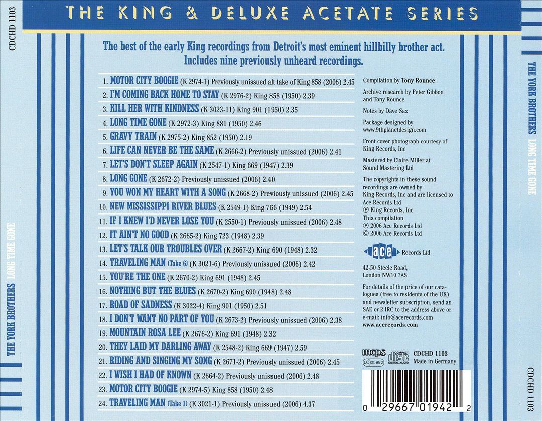 Long Time Gone cover art