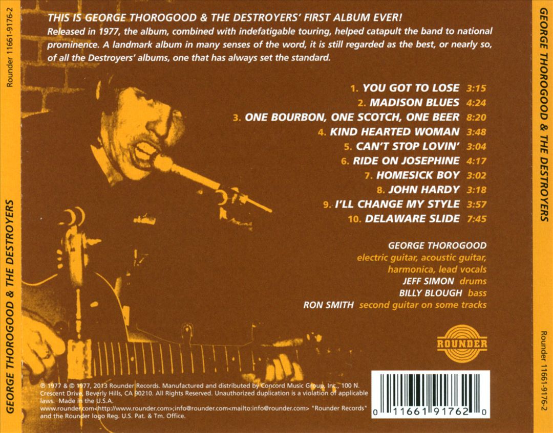 George Thorogood & the Destroyers cover art