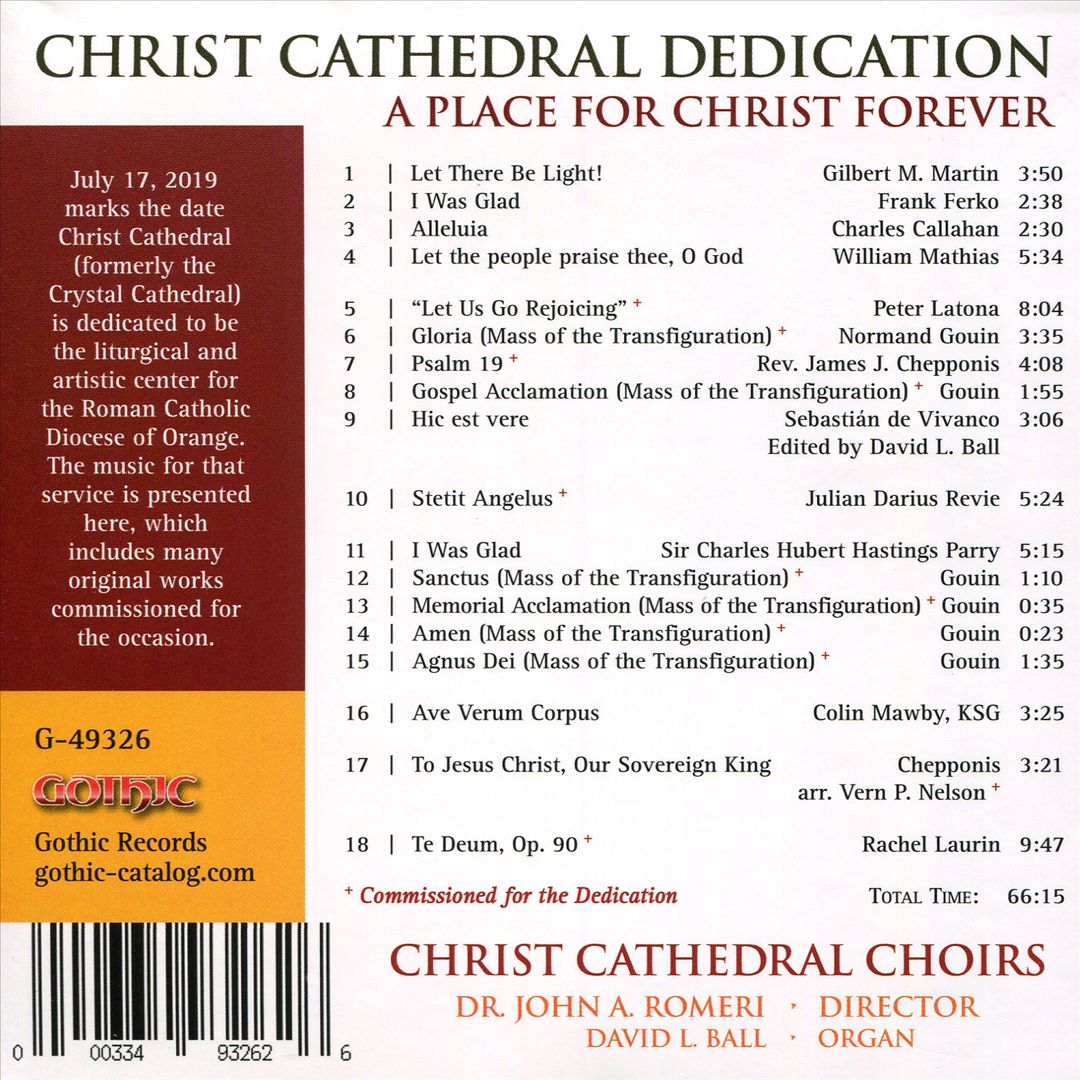 Christ Cathedral Dedication cover art