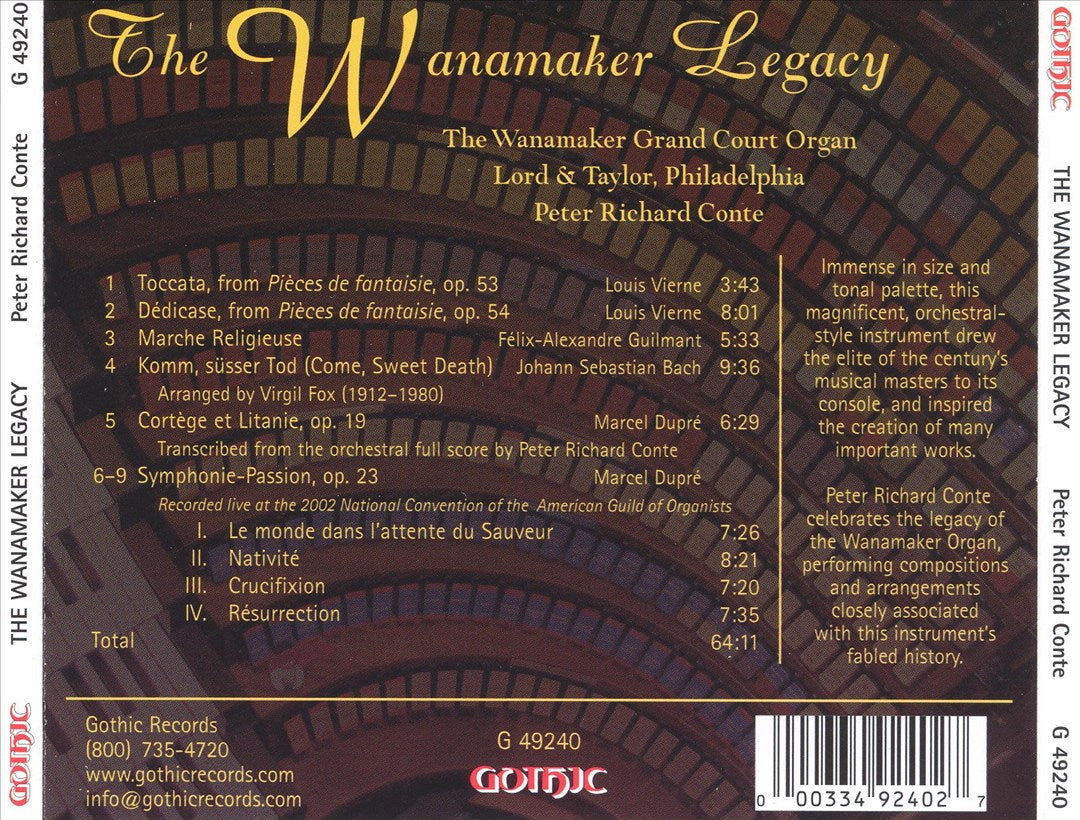 Wanamaker Legacy cover art