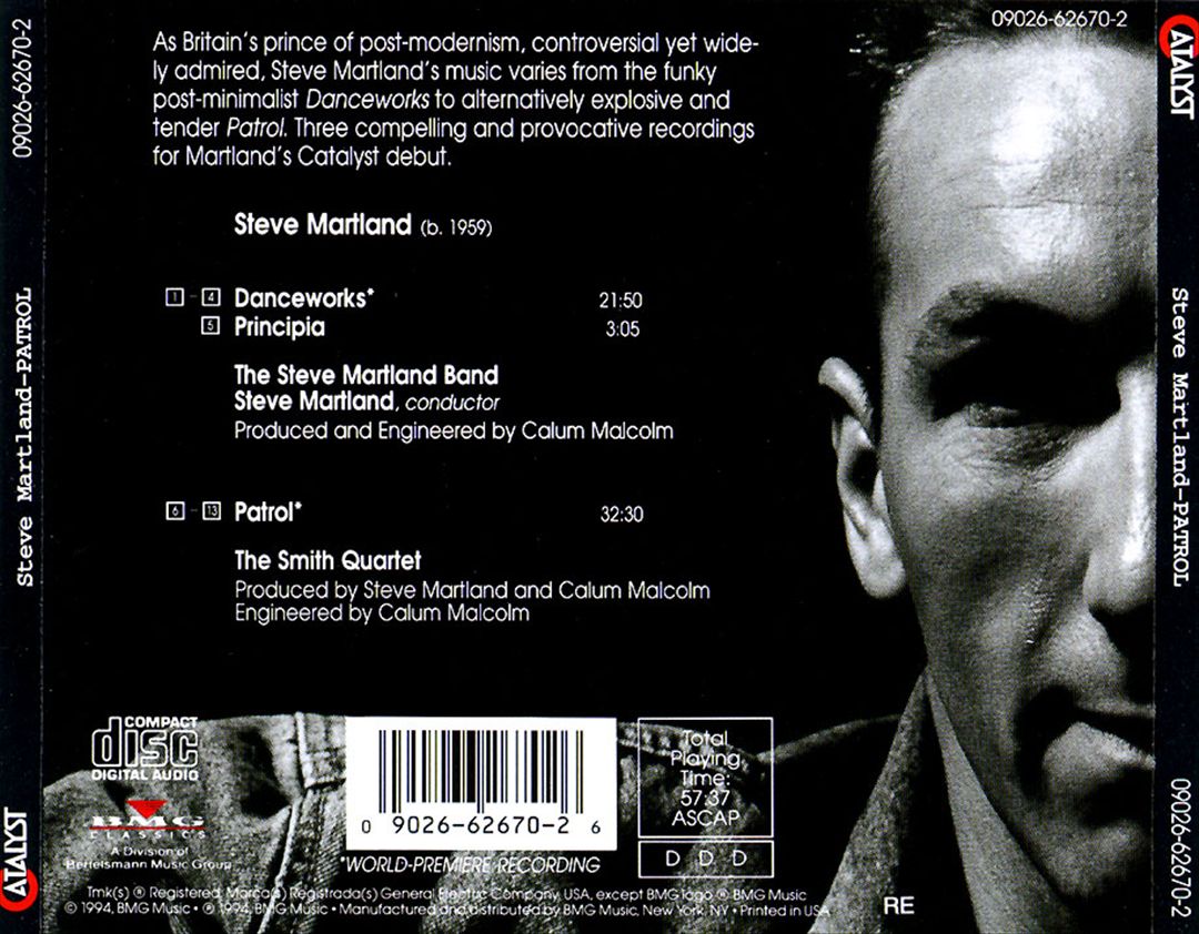 Steve Martland: Patrol cover art