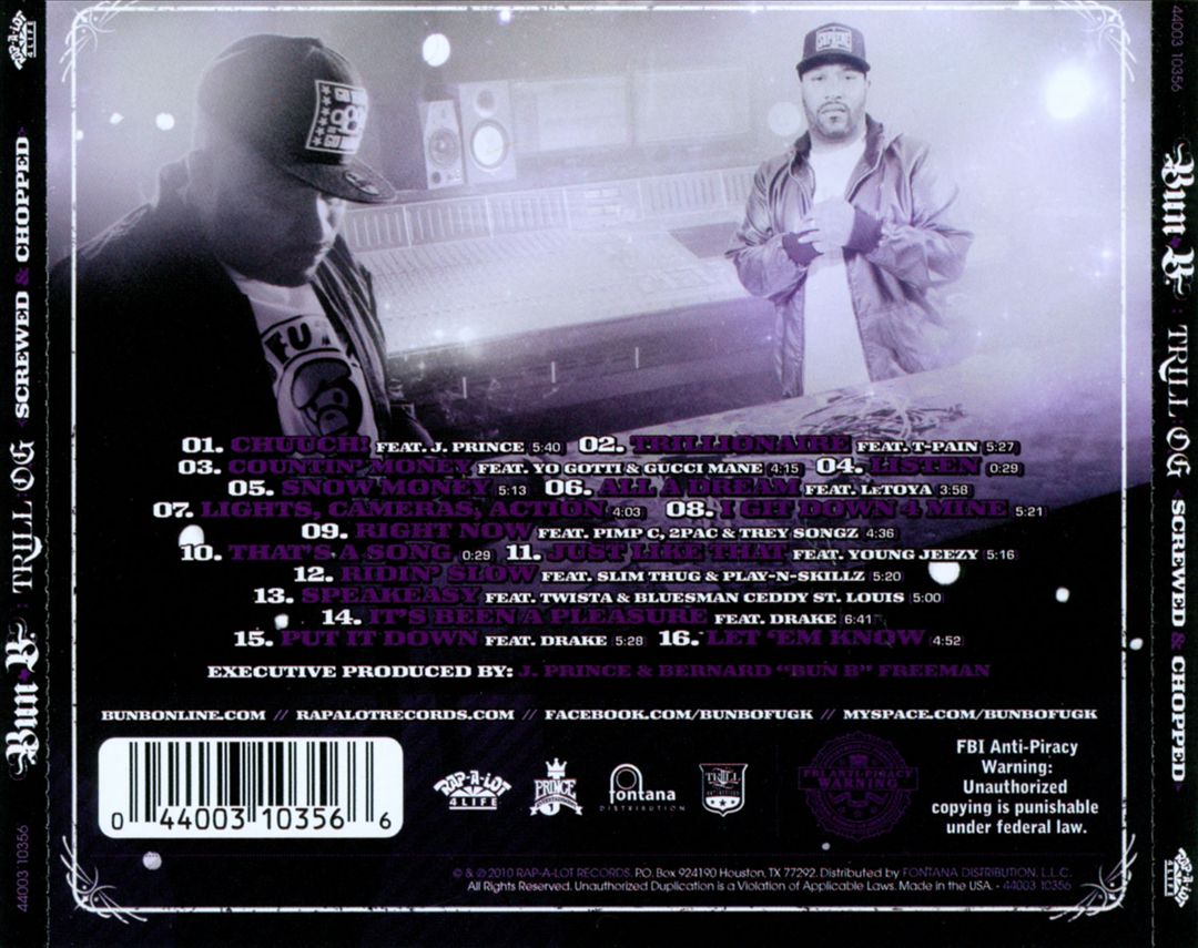 Trill O.G (Screwed & Chopped) cover art