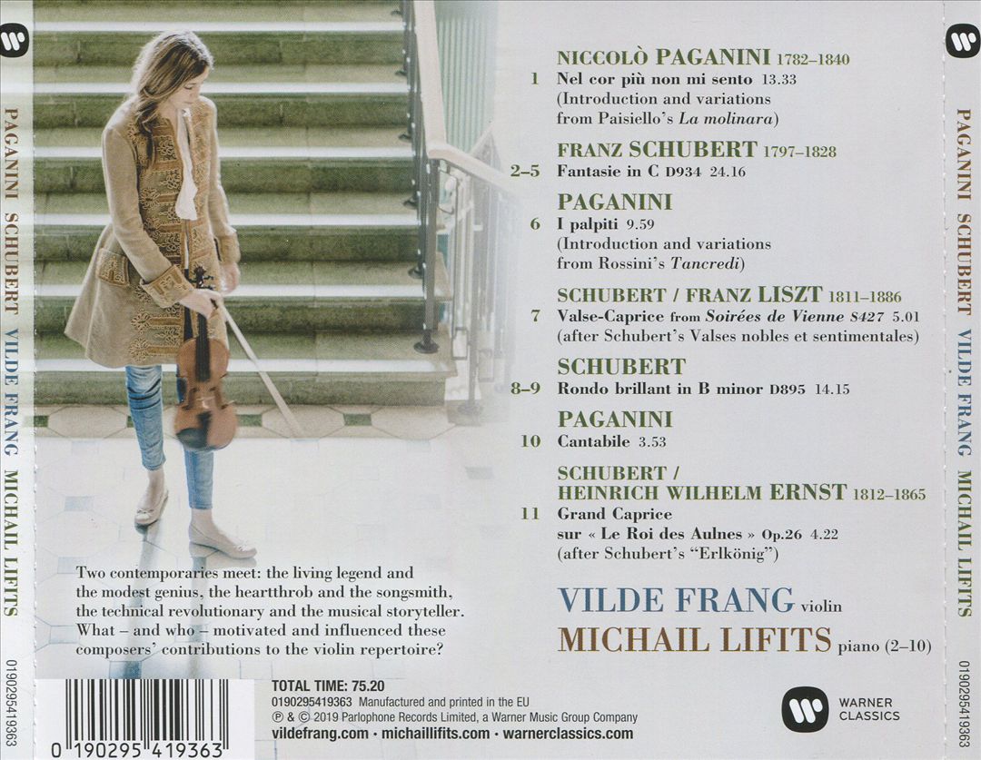 Paganini, Schubert cover art